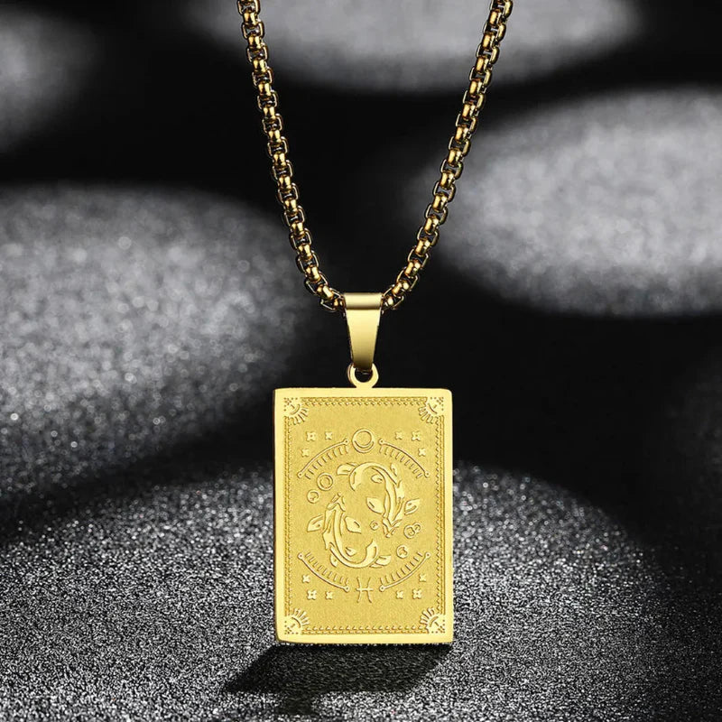 Collar Colgante con Signo del Zodiaco