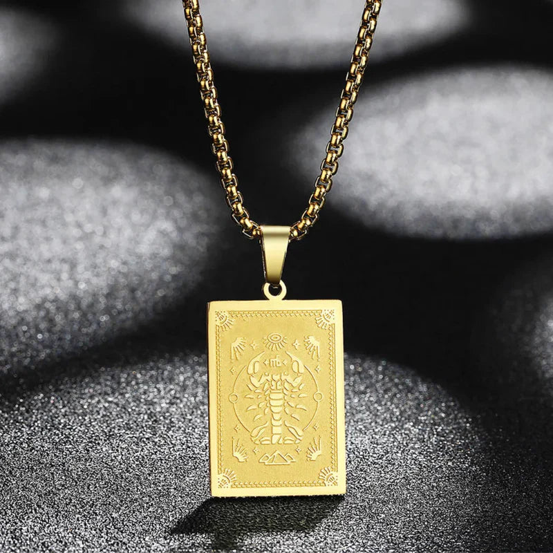 Collar Colgante con Signo del Zodiaco