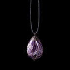 Collar Colgante Bola Piedra Natural Árbol de la Vida amatista