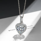 Collar Colgante Corazón Plata Mujer