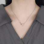 Collar Colgante Corazón Plata Infinito