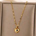 Collar Colgante Corazón Dorado