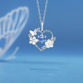 Collar Colgante Corazón Piedra de Luna