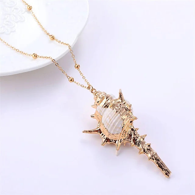 Collar Colgante Conchas Caracolas
