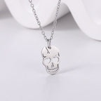 Collar Colgante Calavera plata