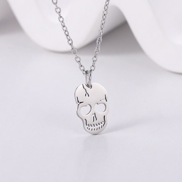 Collar Colgante Calavera plata