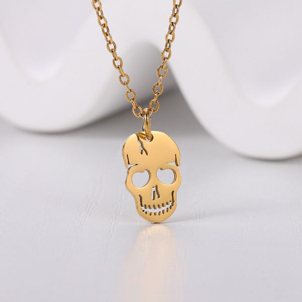 Collar Colgante Calavera oro