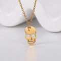 Collar Colgante Calavera oro