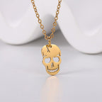 Collar Colgante Calavera oro
