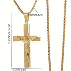 Collar Colgante Cruz - Crucifijo Jesús Para Hombre