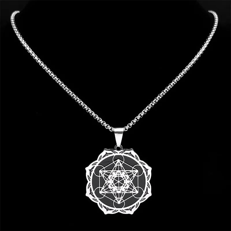 Collar Colgante Cubo de Metatrón Hombre o Mujer