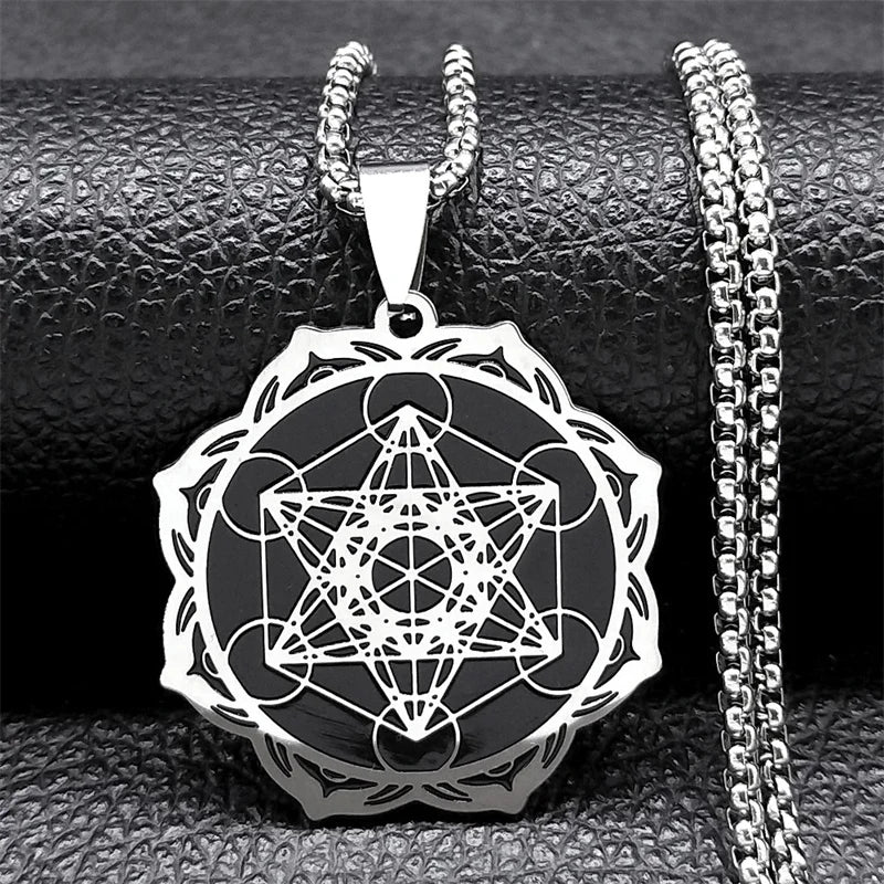 Collar Colgante Cubo de Metatrón Hombre o Mujer