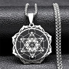 Collar Colgante Cubo de Metatrón Hombre o Mujer