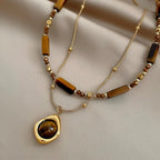 Collar Colgante de Protección Ojo de Tigre B