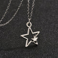 Collar Colgante Doble Estrella