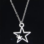 Collar Colgante Doble Estrella