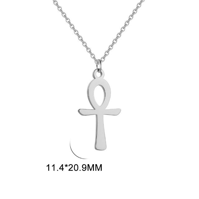 Collar Colgante Egipcio Cruz de Ankh para Mujer