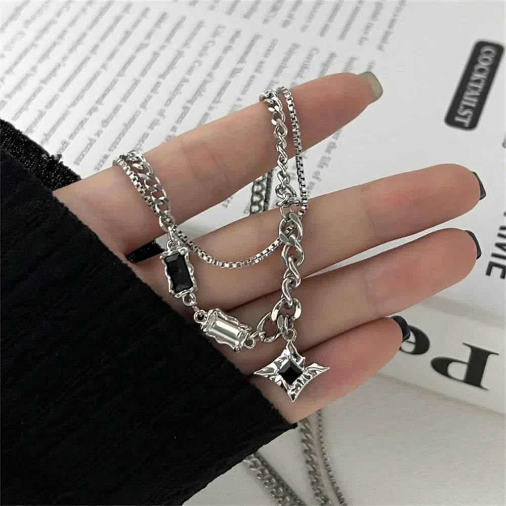 Collar Colgante Estrella con Piedra de Circonio