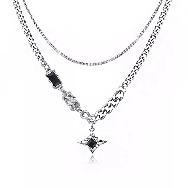 Collar Colgante Estrella con Piedra de Circonio