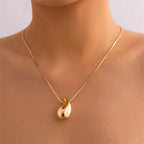 Collar Colgante Gota de Agua Grande Elegante oro