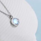 Collar Colgante Fertilidad con Piedra de Luna de Circonio