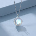 Collar Colgante Fertilidad con Piedra de Luna de Circonio