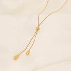 Collar Colgante Gotas Finas de Agua