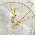 Collar Colgante Flor Signo del Zodiaco