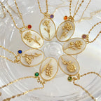 Collar Colgante Flor Signo del Zodiaco