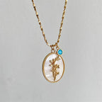 Collar Colgante Flor Signo del Zodiaco