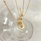 Collar Colgante Flor Signo del Zodiaco