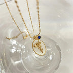 Collar Colgante Flor Signo del Zodiaco