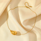 Collar Colgante Gota de Agua oro estilo 2