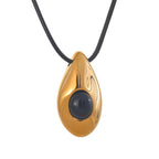 Collar con Colgante Gota de Agua Estilo Bohemio oro