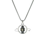 Collar con Colgante Giratorio para Hombre Antiestrés