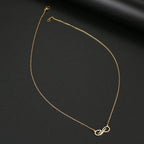 Collar Colgante Infinito Dorado Mujer oro