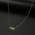 Collar Colgante Infinito Dorado Mujer oro