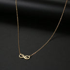 Collar Colgante Infinito Dorado Mujer oro