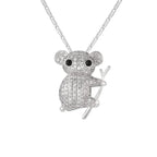 Collar Koala Piedras Plata