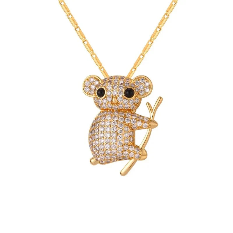 Collar Koala Piedras Oro