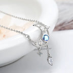 Collar Colgante Luna con Cristal