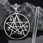 Collar Colgante Necronomicón Lovecraft Cthulhu plata