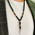 Collar Colgante Ojo de Tigre para Hombre