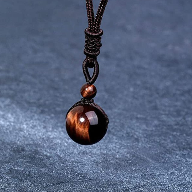 Collar Colgante Ojo de Tigre Hombre Mujer