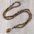 Collar y Colgante Ojo de Tigre Hombre Mujer