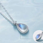 Collar Colgante Oval Fertilidad de la Mujer Piedra de Luna