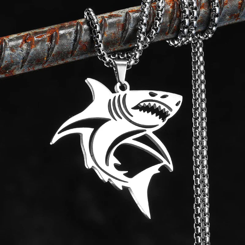 Collar Colgante de Tiburón para Hombre
