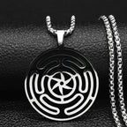 Collar Colgante Rueda de Hécate Strophalos Brujería Wicca