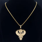 Collar Colgante Escarabajo Egipcio Ojo de Horus oro