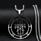 Collar Colgante Sigilo de Demonio plata